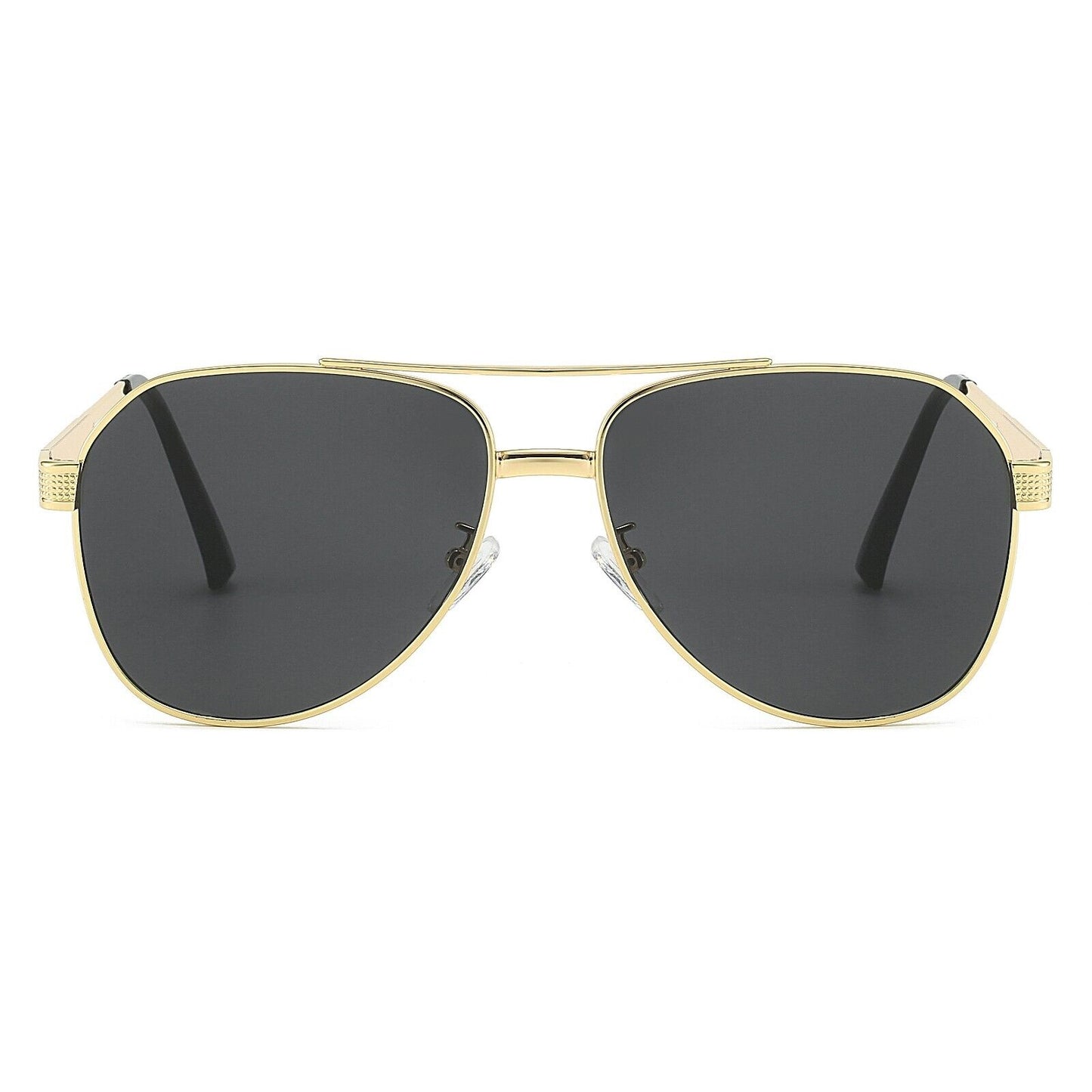 Classic Women' Men' Metal Frame Double Beam Shades Anti-UV400 Sunglasses