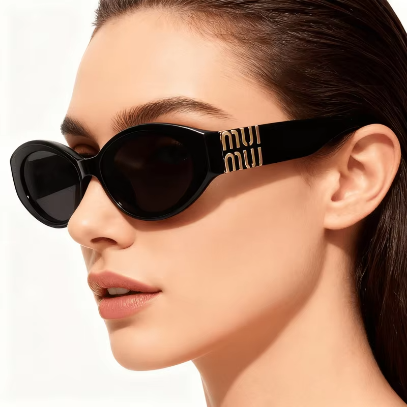Glasses Stylish Fashion Designer Women Men Sunglasses Cute Oval Trending Shades
