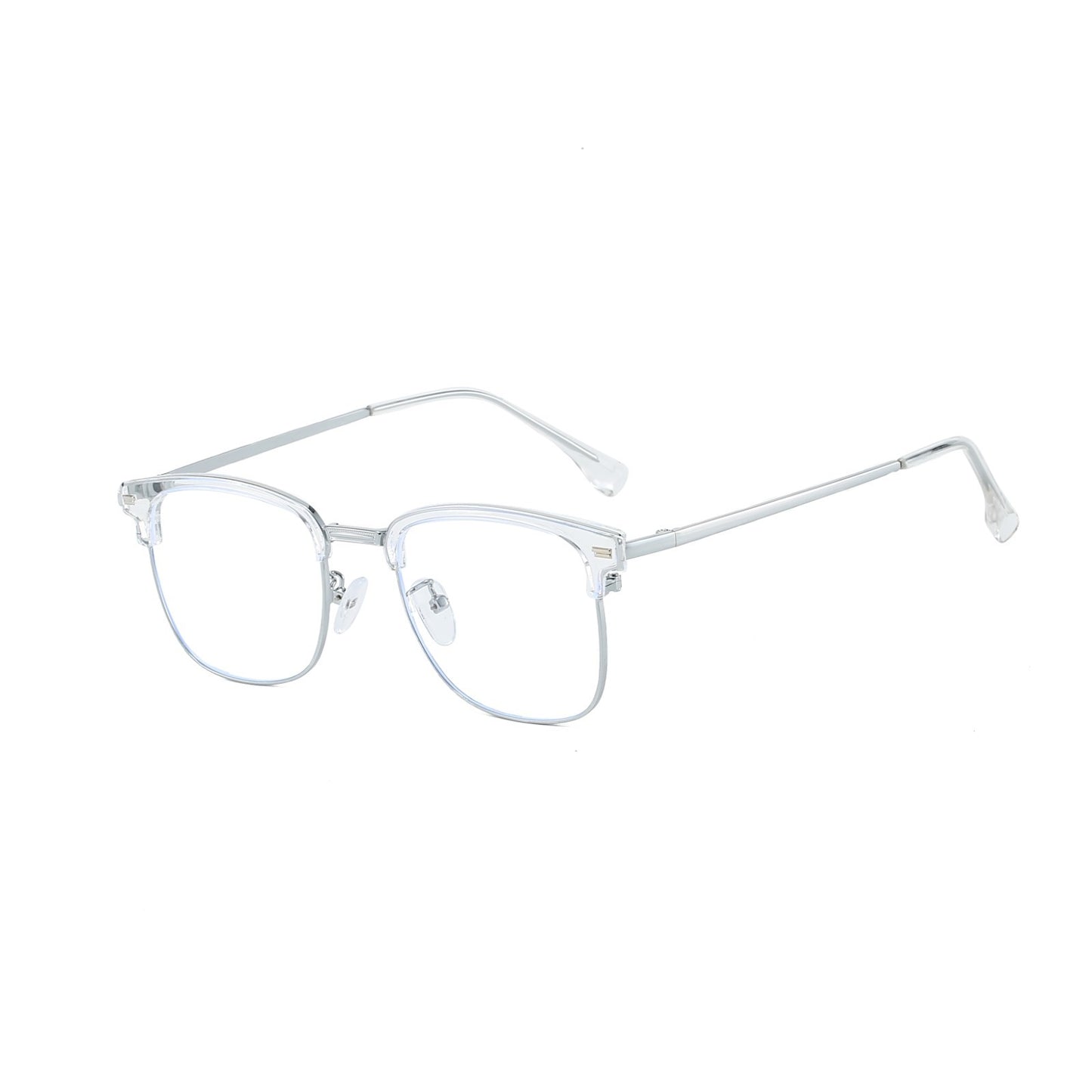 Unisex Metal Square Anti Blue Light Glasses – Eye Protection for Screens