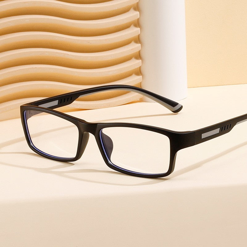 Blue Light Blocking Glasses Rectangle Black Computer Gaming Glasses TR90 Unisex