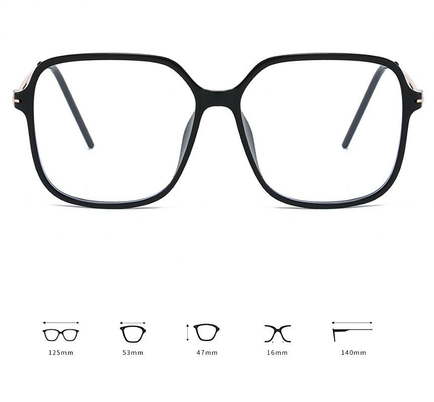 Square Blue Light Blocking Glasses Stylish Anti-Glare Eyewear for Men and Women