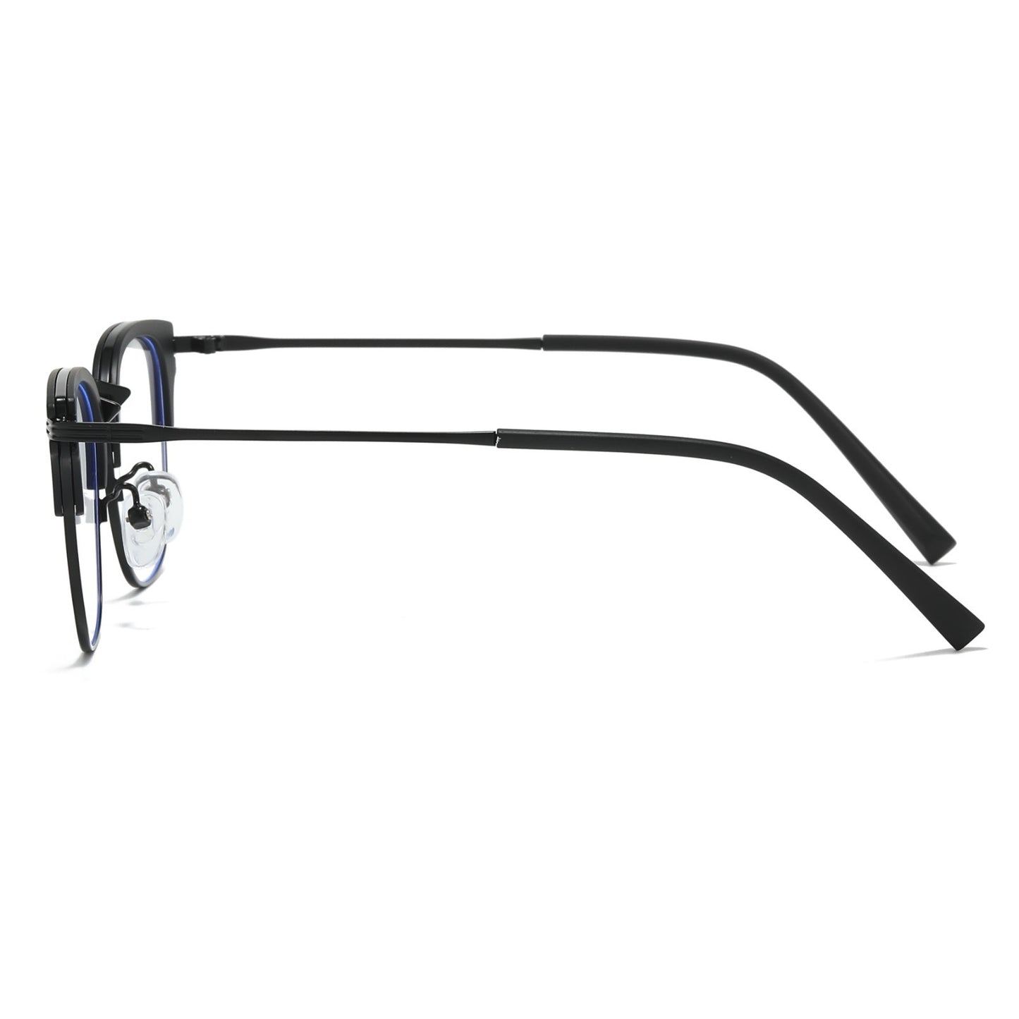 Unisex Retro Metal Square Frame Glasses – Blue Light Blocking for Work & Study