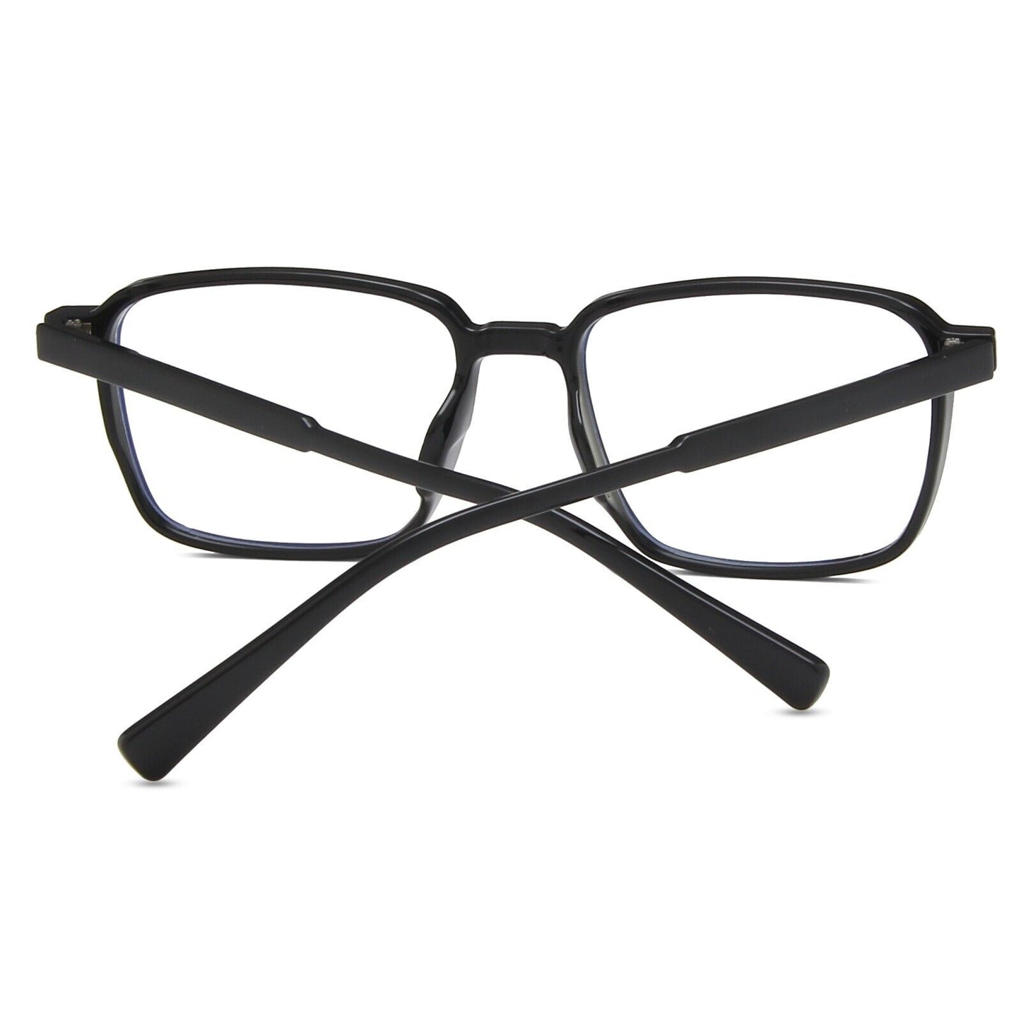 Fashion Superlight Retro Square Anti-blue Light Black Glasses Lightweight UK
