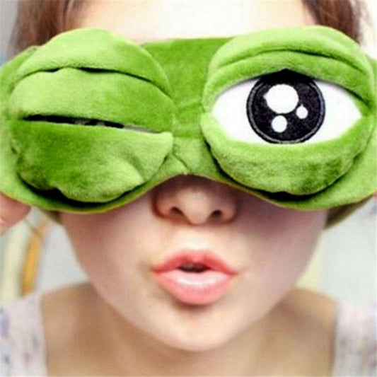 Pepe the frog Sad frog 3D Eye Mask Cover Sleeping Rest Sleep Anime Funny
