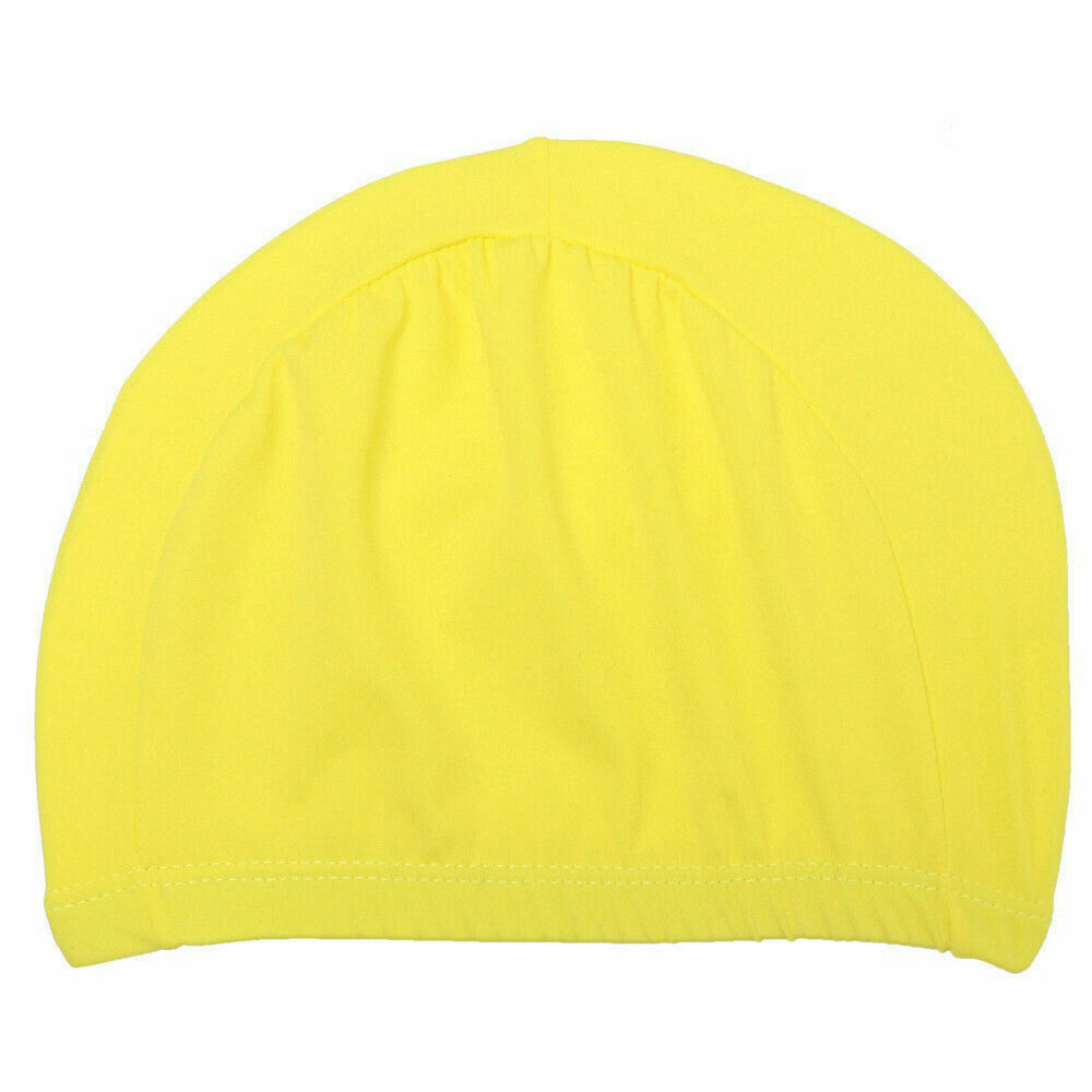 Easy Fit Unisex Adult Swimming Cap Hat Mens Womens Pool Sea Spandex Fabric