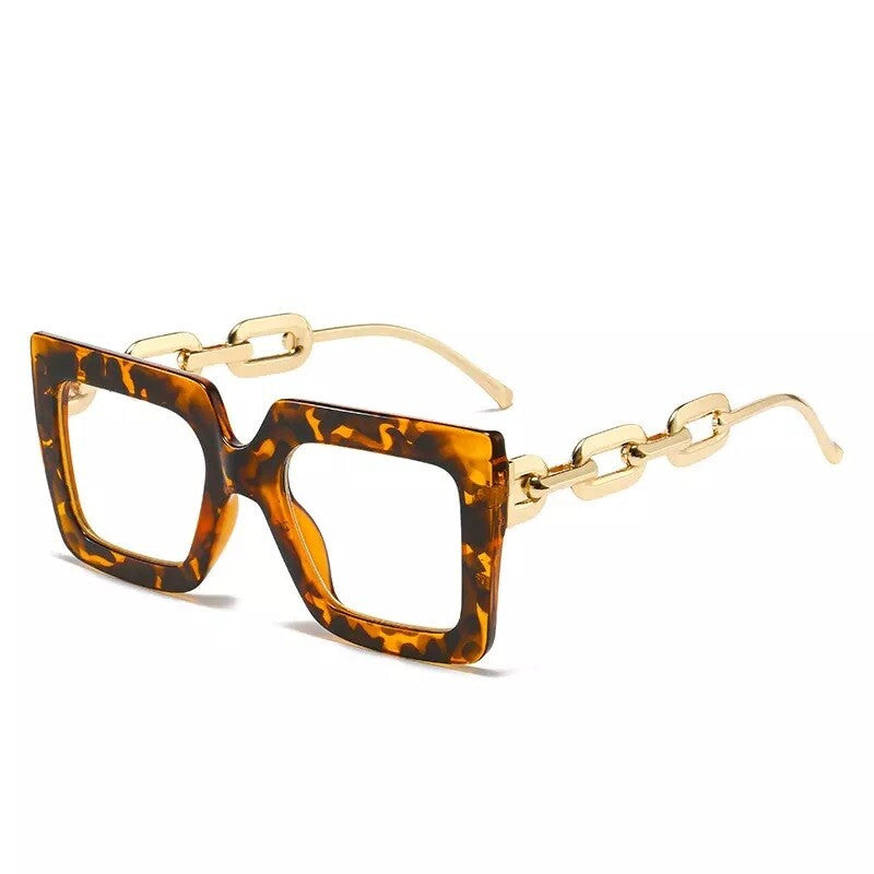 Black fashion New style Goggles Women Oversized Square Glasses Frames Men/Women