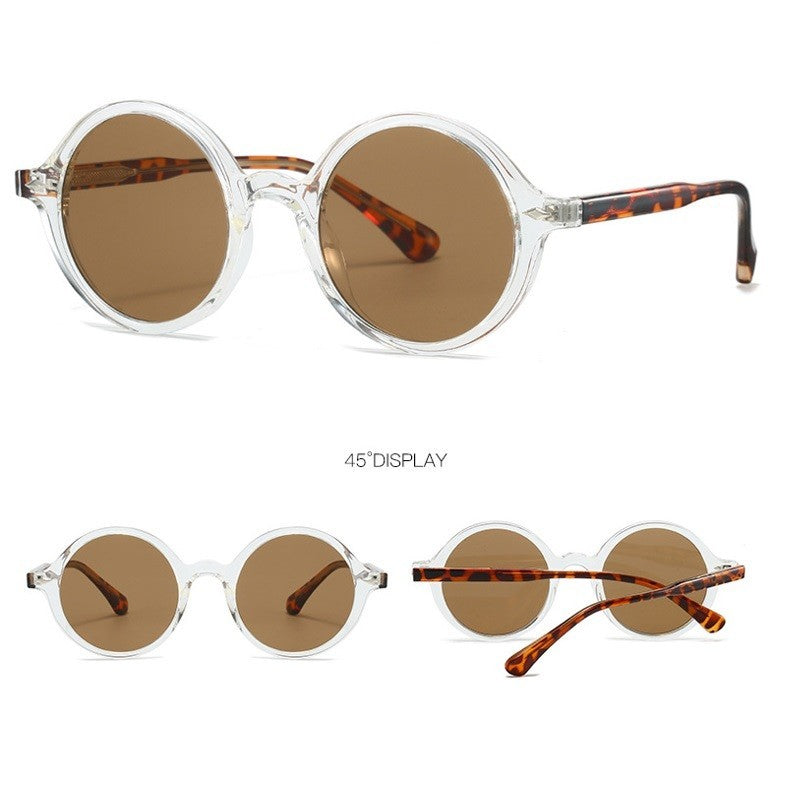 Metal Hinge Round Sunglasses | Unisex Retro Eyewear