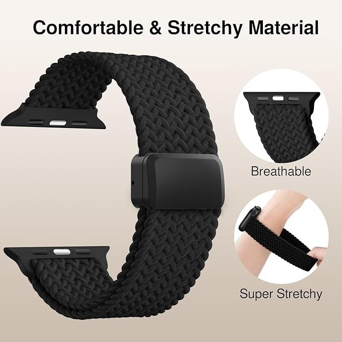 Braided Solo Loop Band for Apple Watch Ultra 2 & Series 11/10/9/8/7/SE – 40-46mm