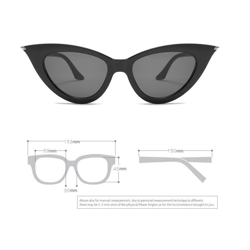 Vintage Retro Cat Eye Sunglasses Womens Fashion Eyewear Shades Eye Glasses UK