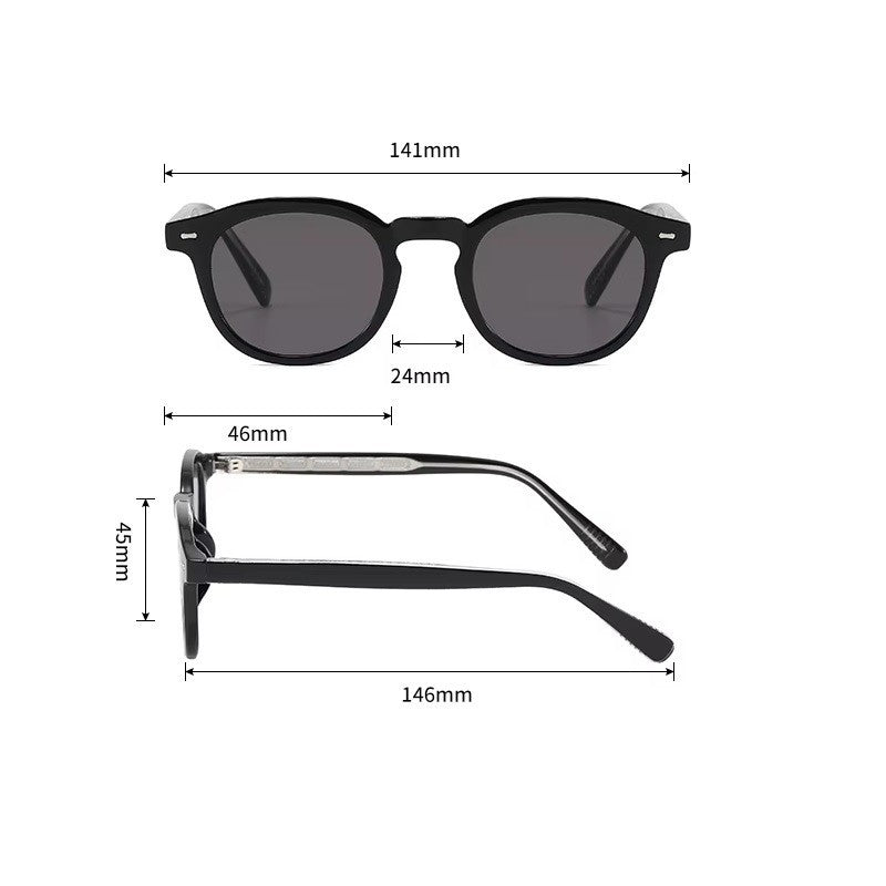 Unisex Round Blue Light Blocking Glasses – Anti-Glare Computer Glasses