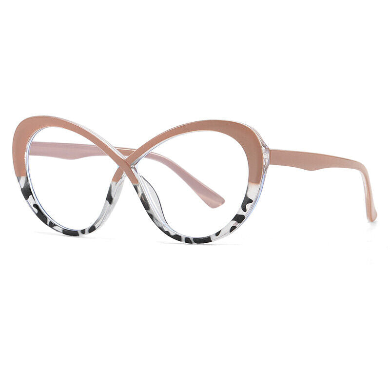 Luxury Oversized Oval Anti Blue Light Glasses New Women Frames Eyewear