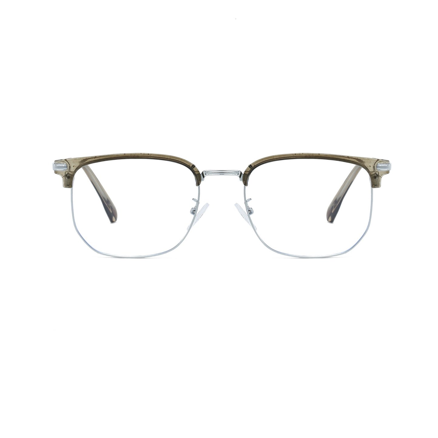 Unisex Classic Metal Square Glasses Anti Blue Light Lenses for Screen Protection