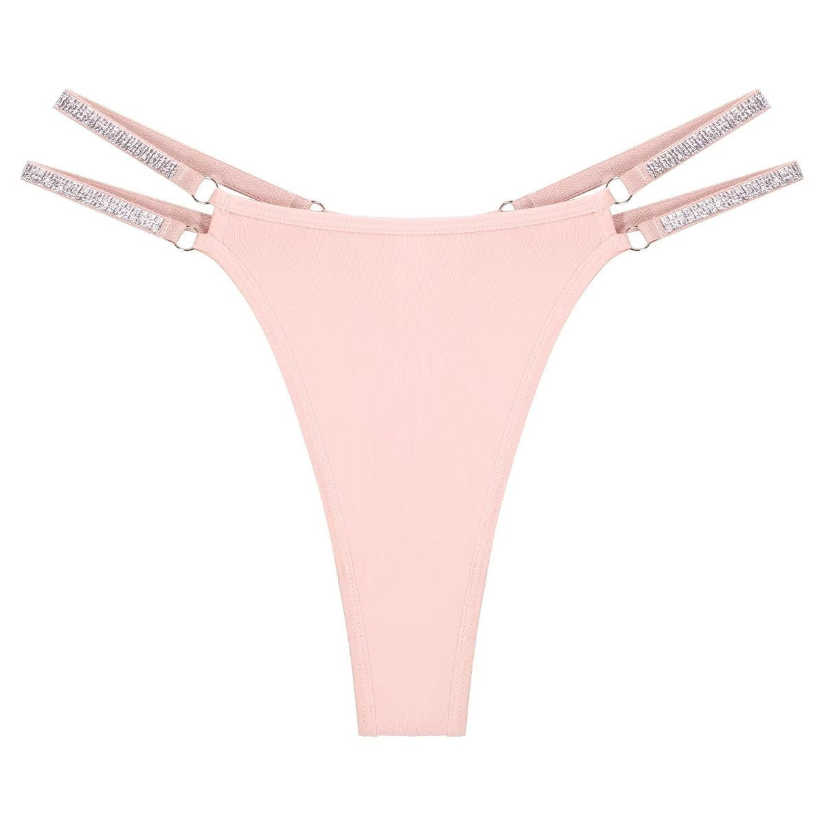 Women’s Thong Double Rhinestone Side Strap Lingerie