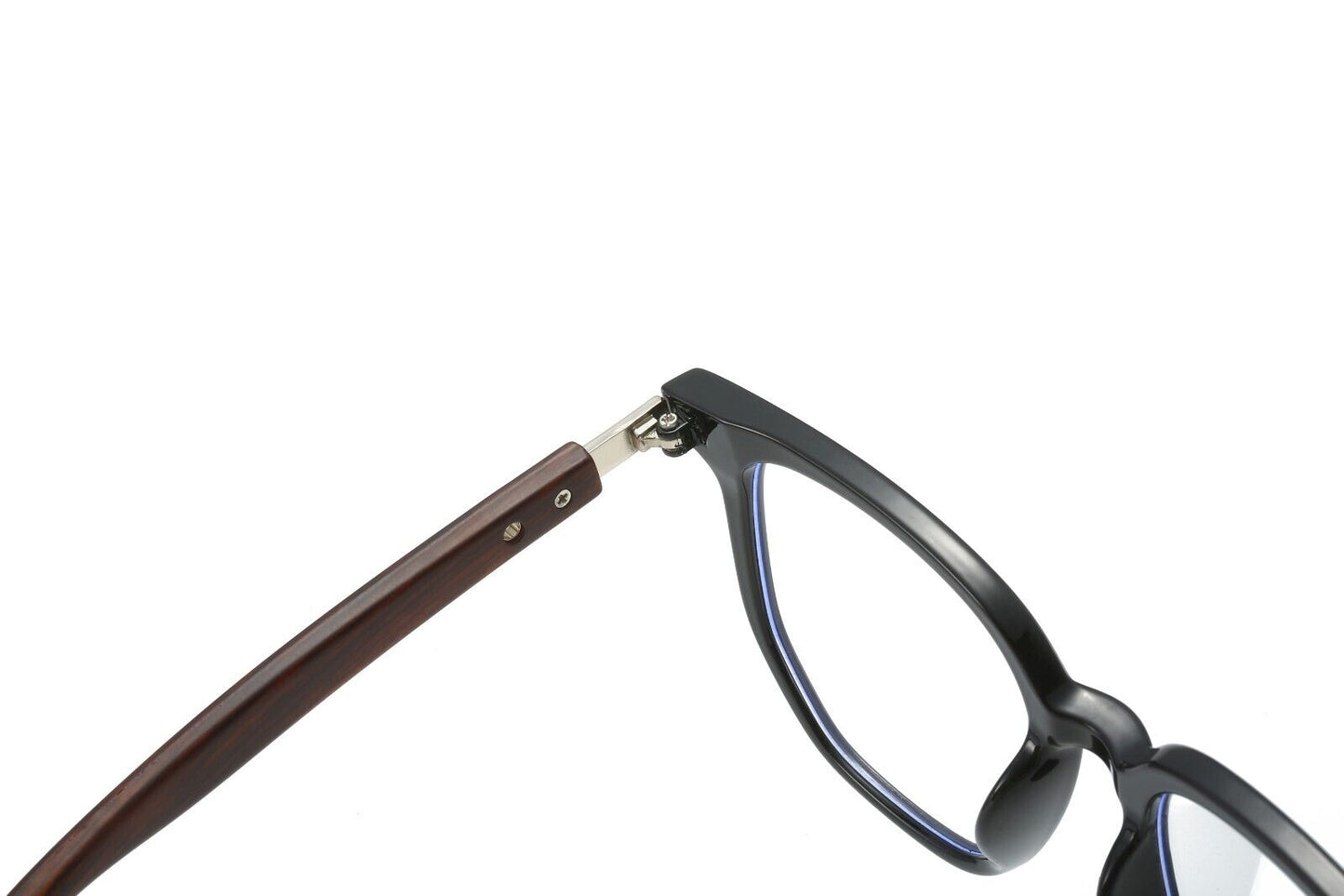 Eyeglasses Frames Trend Flat Glasses Men Women Wood Grain Legs Fashion Style