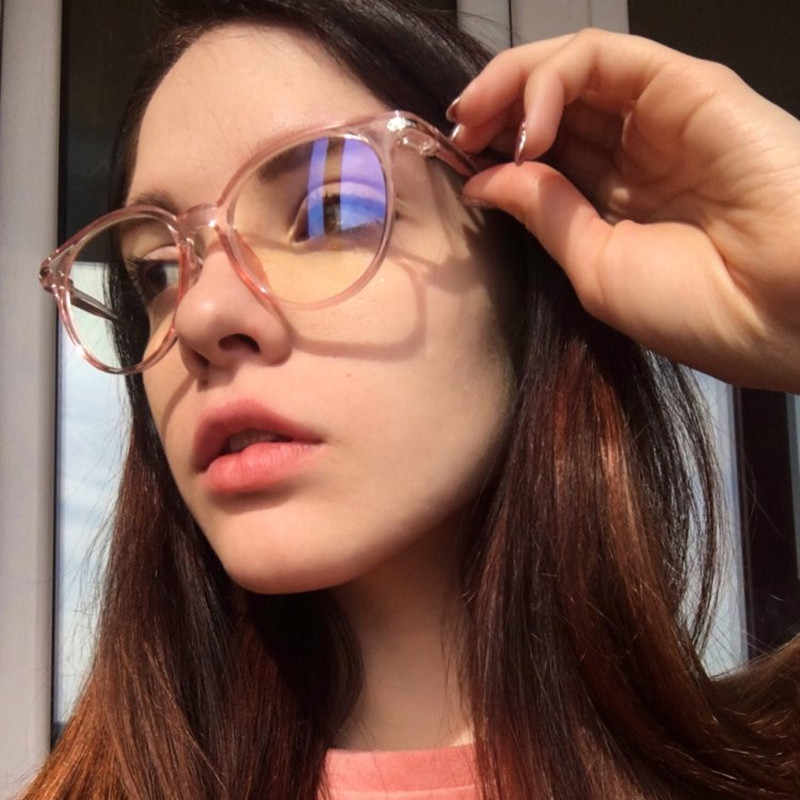 Gaming Glasses Blue Light Blocking Computer Round Vintage Eye wear Geek Anti UV
