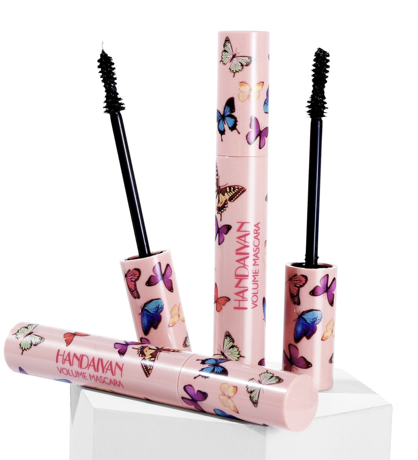 HANDAIYAN Curling Black Mascara Long Lasting Butterfly Brush Luxury Eye Makeup