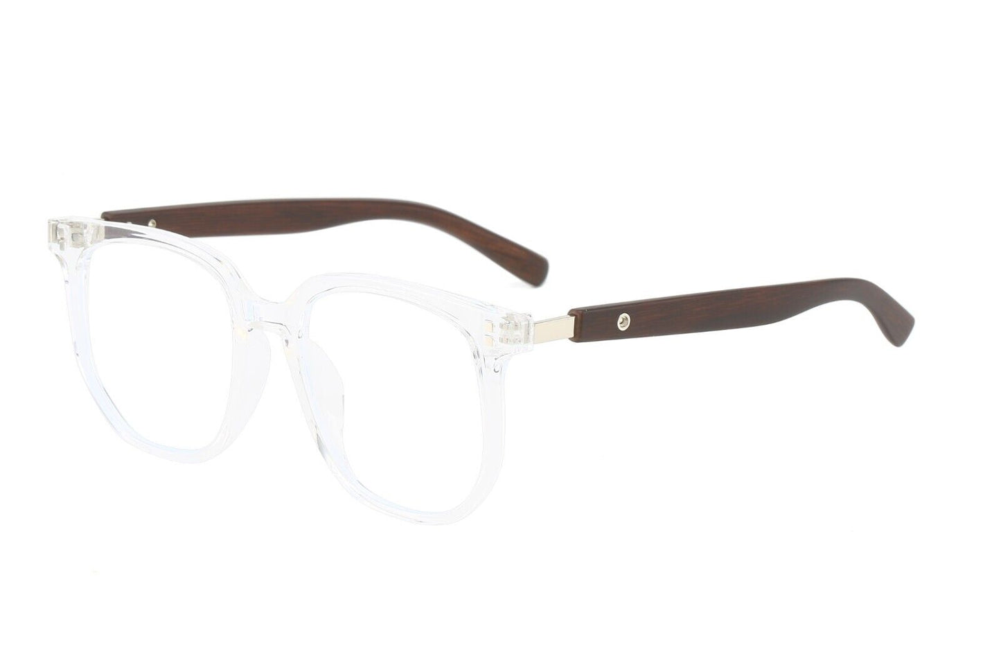 Eyeglasses Frames Trend Flat Glasses Men Women Wood Grain Legs Fashion Style