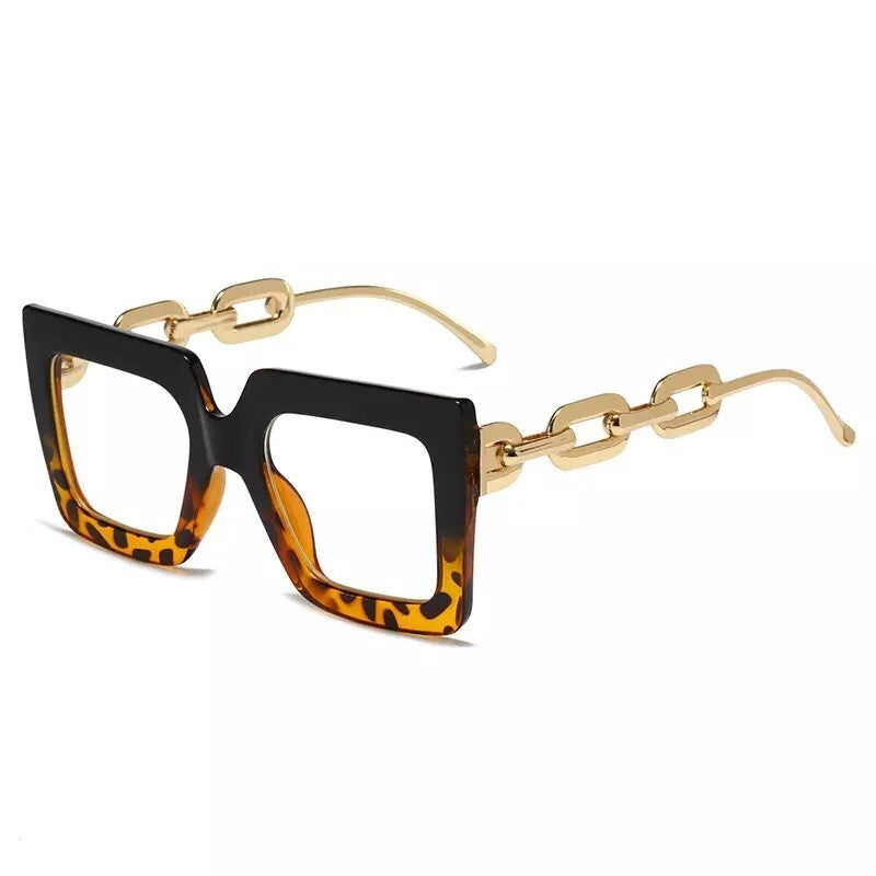 Black fashion New style Goggles Women Oversized Square Glasses Frames Men/Women