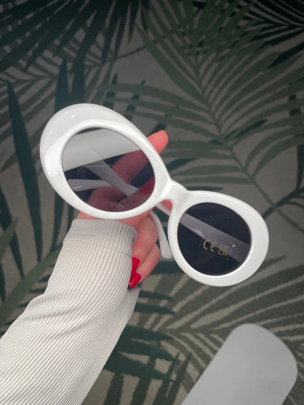 New fashion Kurt Cobain Oval Sunglasses Harajuku Men Vintage Retro Female