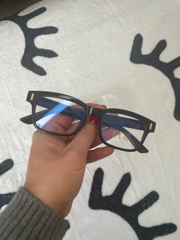 Hot Fashion Mens Womens Retro Clear Lens Glasses Frame Eyewear Unisex - Black