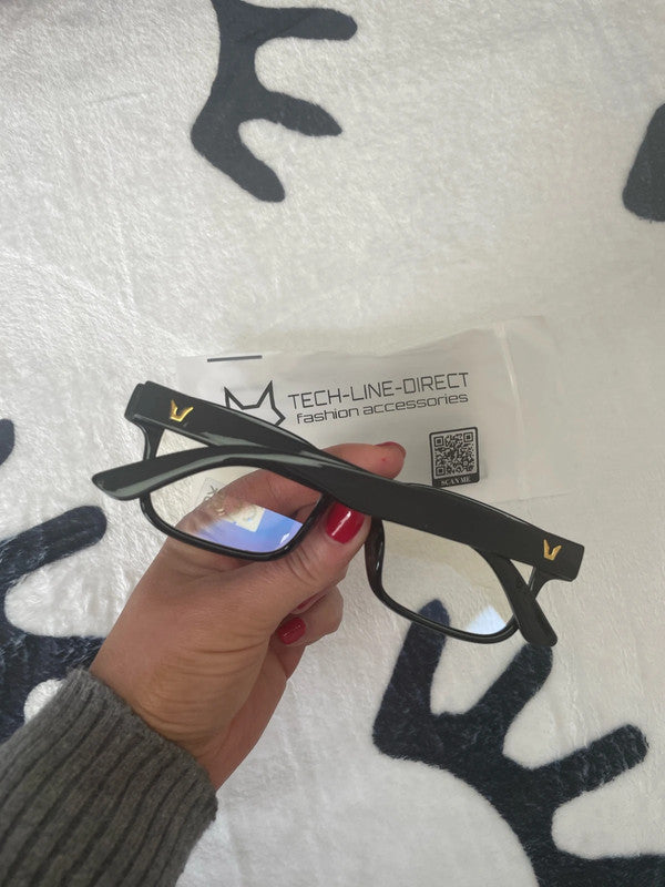 Hot Fashion Mens Womens Retro Clear Lens Glasses Frame Eyewear Unisex - Black