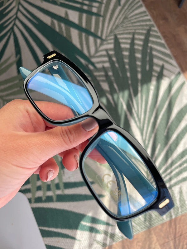 Hot Fashion Mens Womens Retro Clear Lens Glasses Frame Eyewear Unisex - Black
