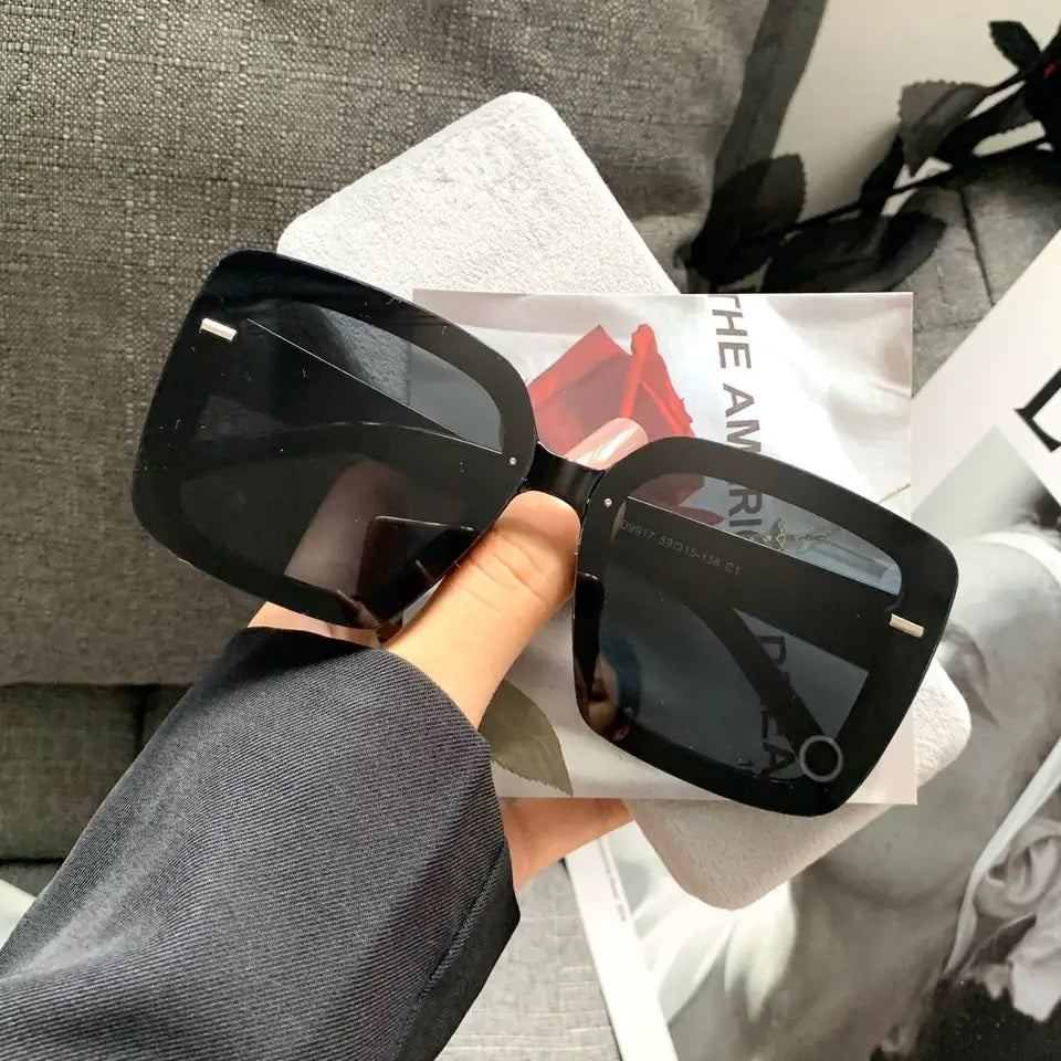 New Style Womens Ladies Sunglasses Square Oversized Luxury Flat Top Glasses