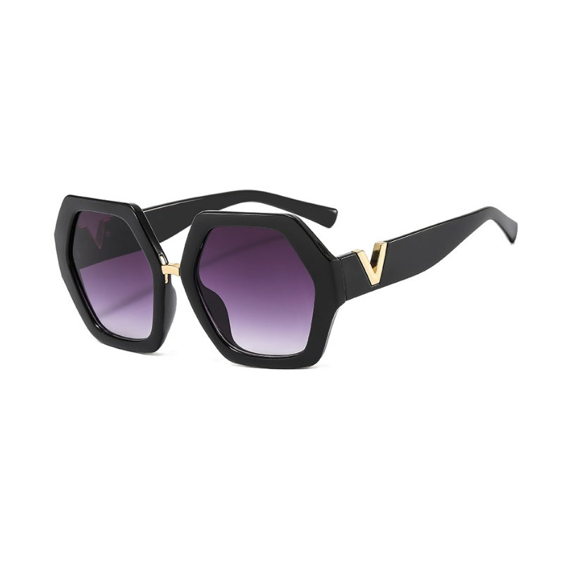 Oversized Sunglasses Womens Square Flat Top Large Black Luxury Ladies Big UV400