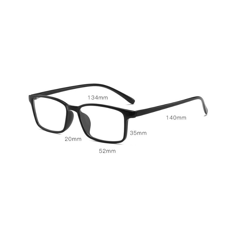 Rectangle Frame Clear Lens Glasses Geek Nerd Eyeglasses For Men/Women UK