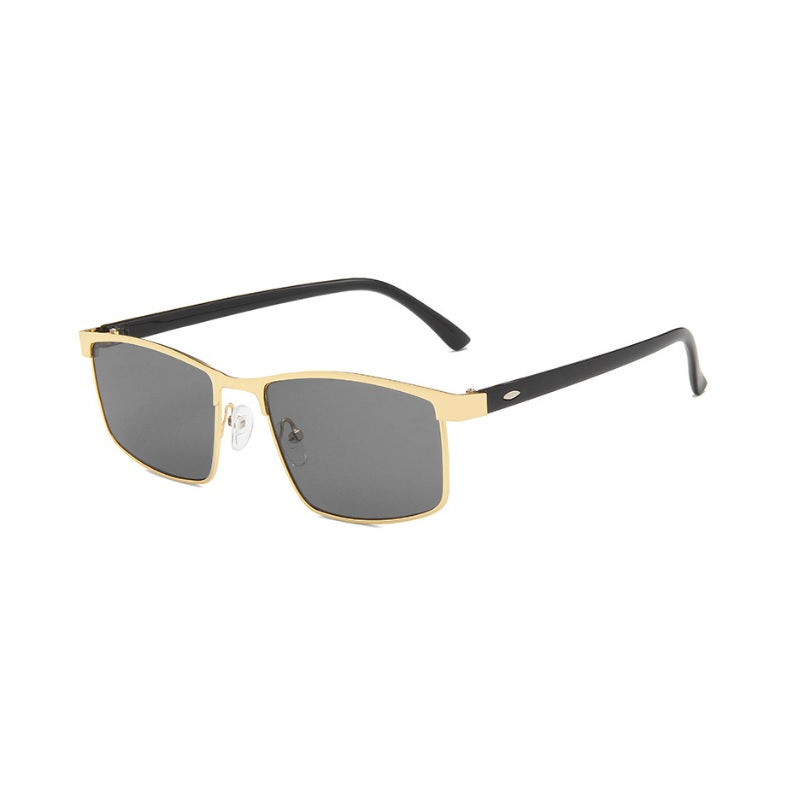 Classic Rectangle Style Metal Frame Sunglasses for Men Women