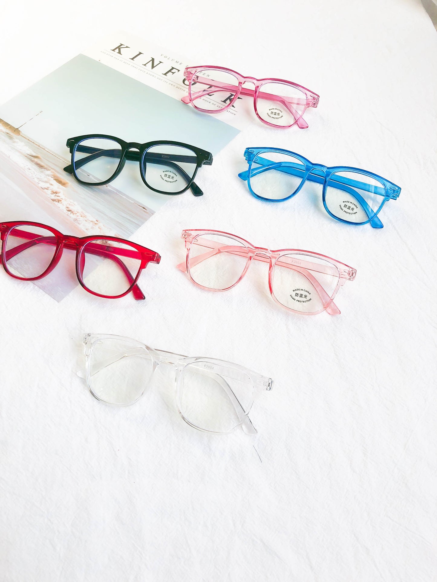 Childrens Classic Clear Lens Glasses Frames Boys Girls Kids Costume Fancy Dress