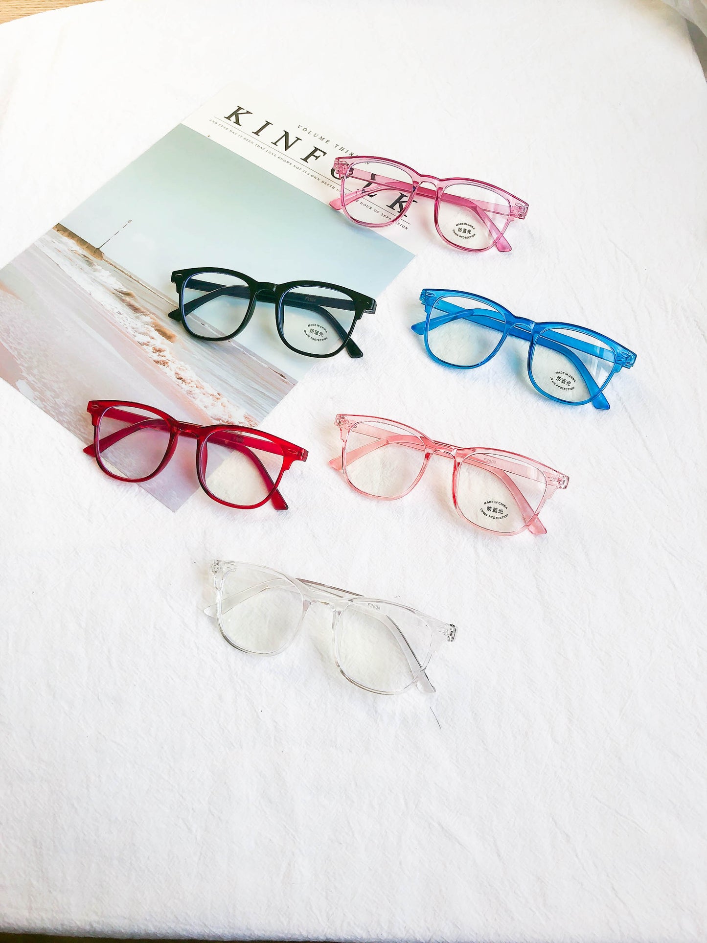 Childrens Classic Clear Lens Glasses Frames Boys Girls Kids Costume Fancy Dress