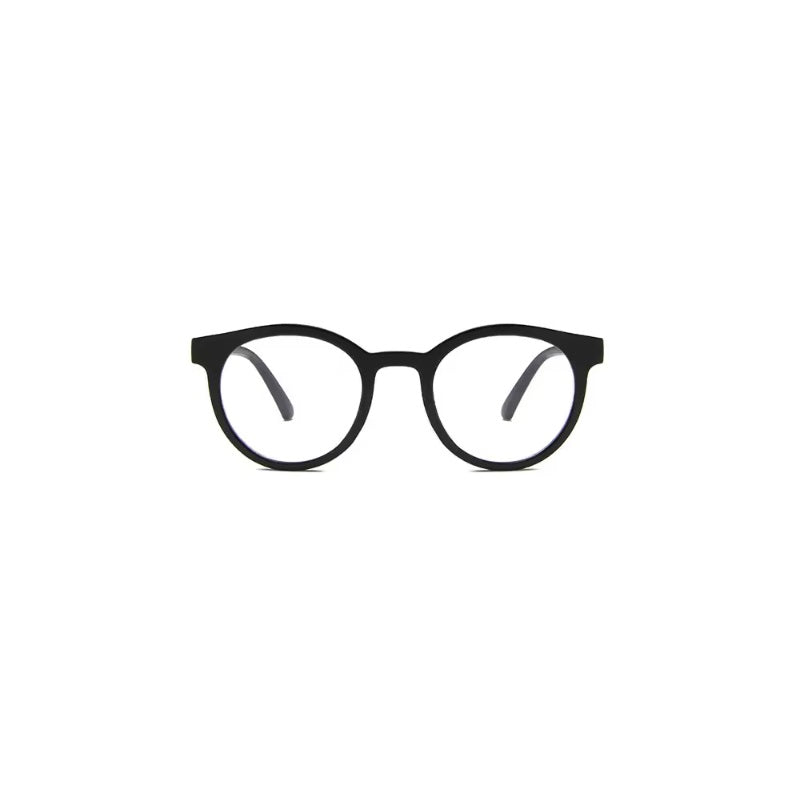 Fashion Vintage Round Single Focus Unisex PC Frame Lightweight Kids Glasses