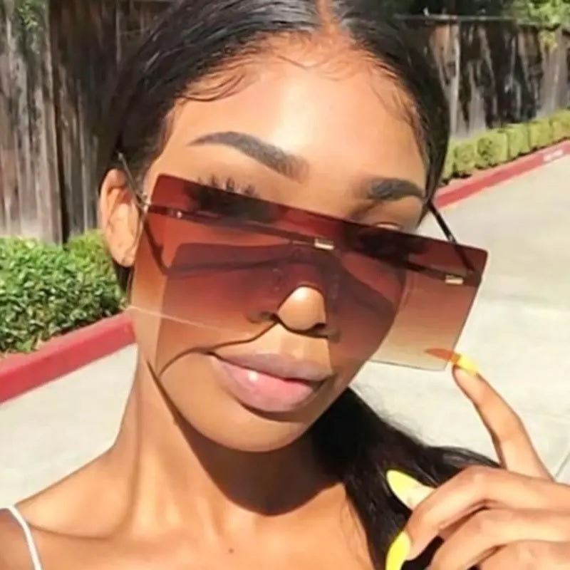 LARGE OVERSIZED LADIES WOMEN SUNGLASSES DESIGNER BIG FRAME RETRO VINTAGE UK