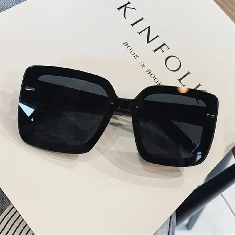 New Style Womens Ladies Sunglasses Square Oversized Luxury Flat Top Glasses