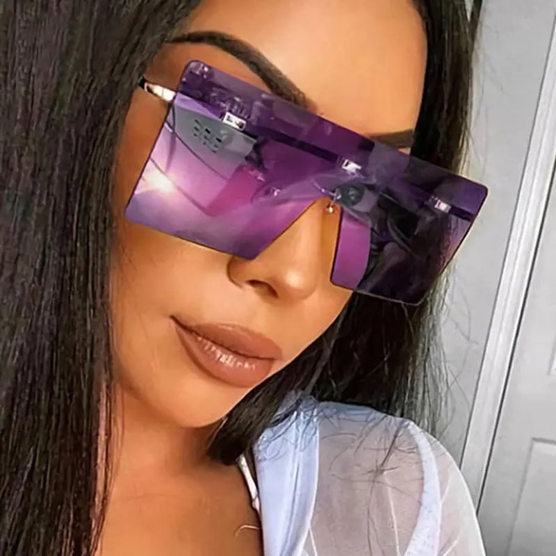 LARGE OVERSIZED LADIES WOMEN SUNGLASSES DESIGNER BIG FRAME RETRO VINTAGE UK
