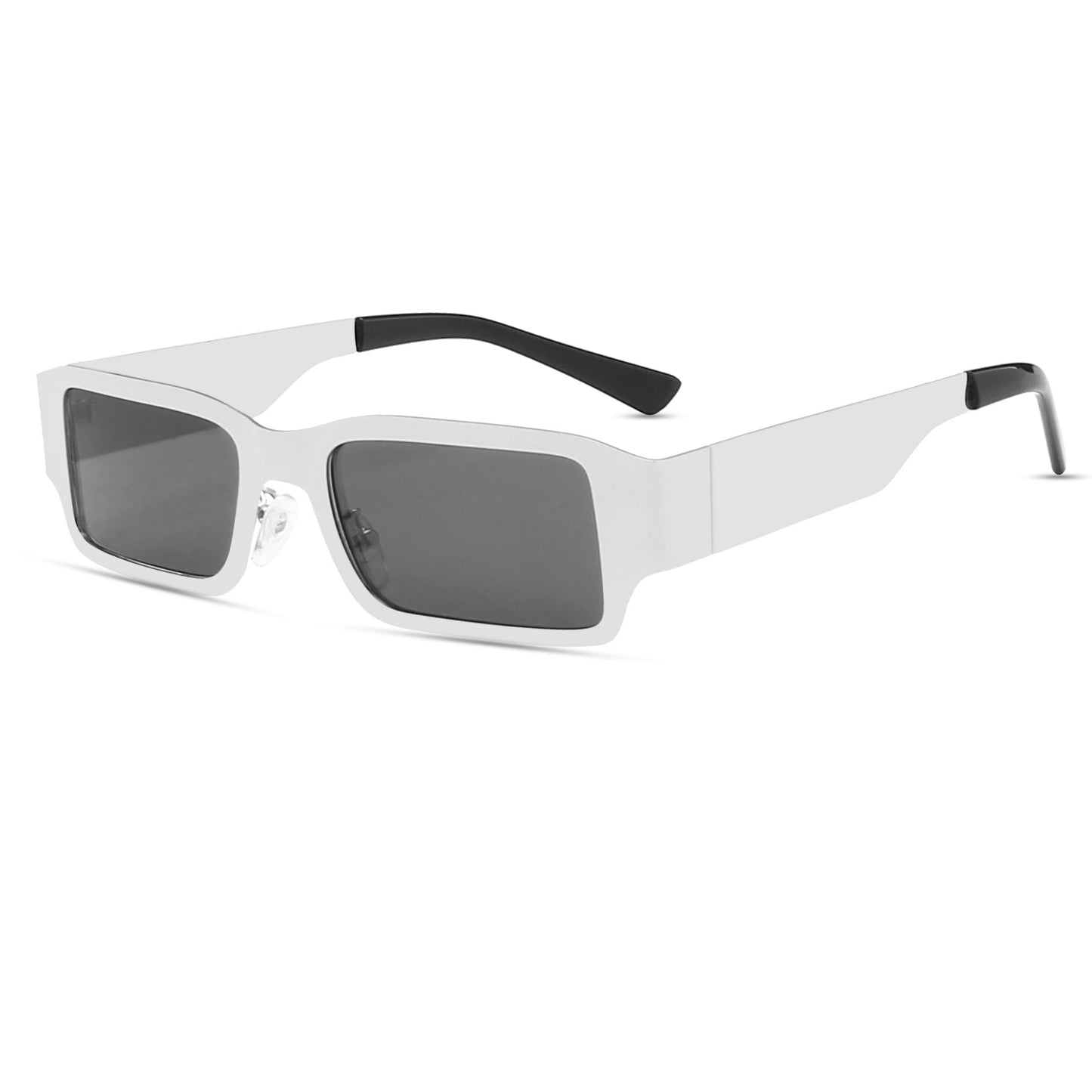 TECH-LINE-DIRECT FASHION ACCESSORIES Small Square Metal Sunglasses Unisex Retro Glasses Trend Vintage Eyewear Wide Frame Sunglasses Mens/Womens
