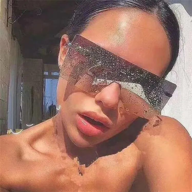 LARGE OVERSIZED LADIES WOMEN SUNGLASSES DESIGNER BIG FRAME RETRO VINTAGE UK
