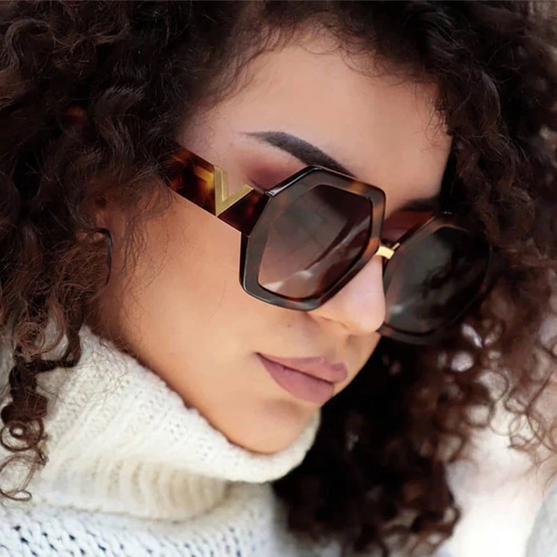 Oversized Sunglasses Womens Square Flat Top Large Black Luxury Ladies Big UV400