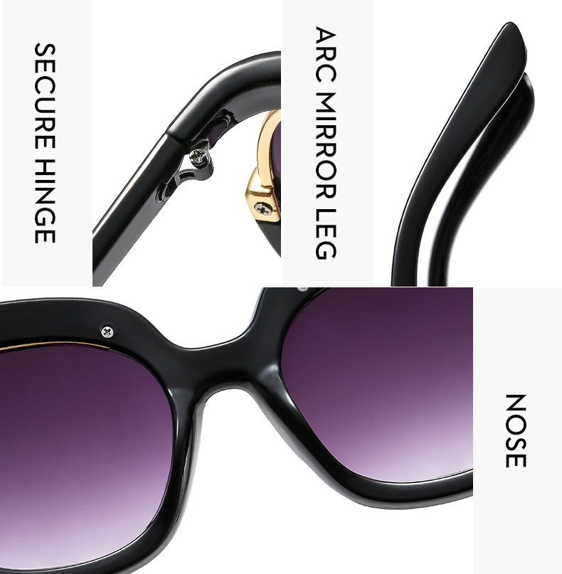 Fashion Large Frame Women’s Ladies UV400 Elegant Shades Oversized Sunglasses UK