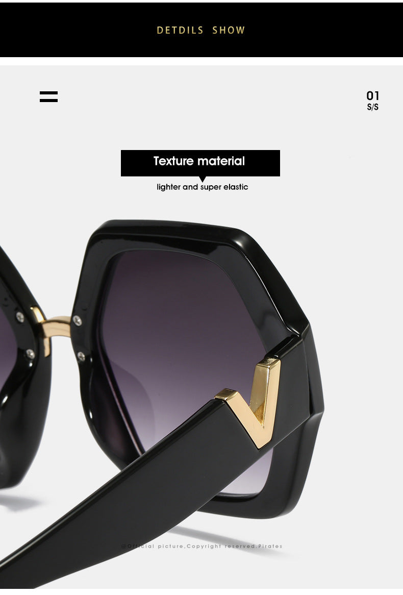 Oversized Sunglasses Womens Square Flat Top Large Black Luxury Ladies Big UV400