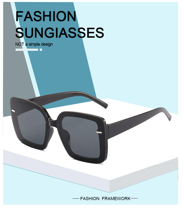 New Style Womens Ladies Sunglasses Square Oversized Luxury Flat Top Glasses
