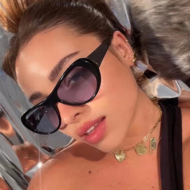 Thick Frame Hip Hop Sunglasses Mens Women Retro Y2K PUNK Shades Glasses UV400