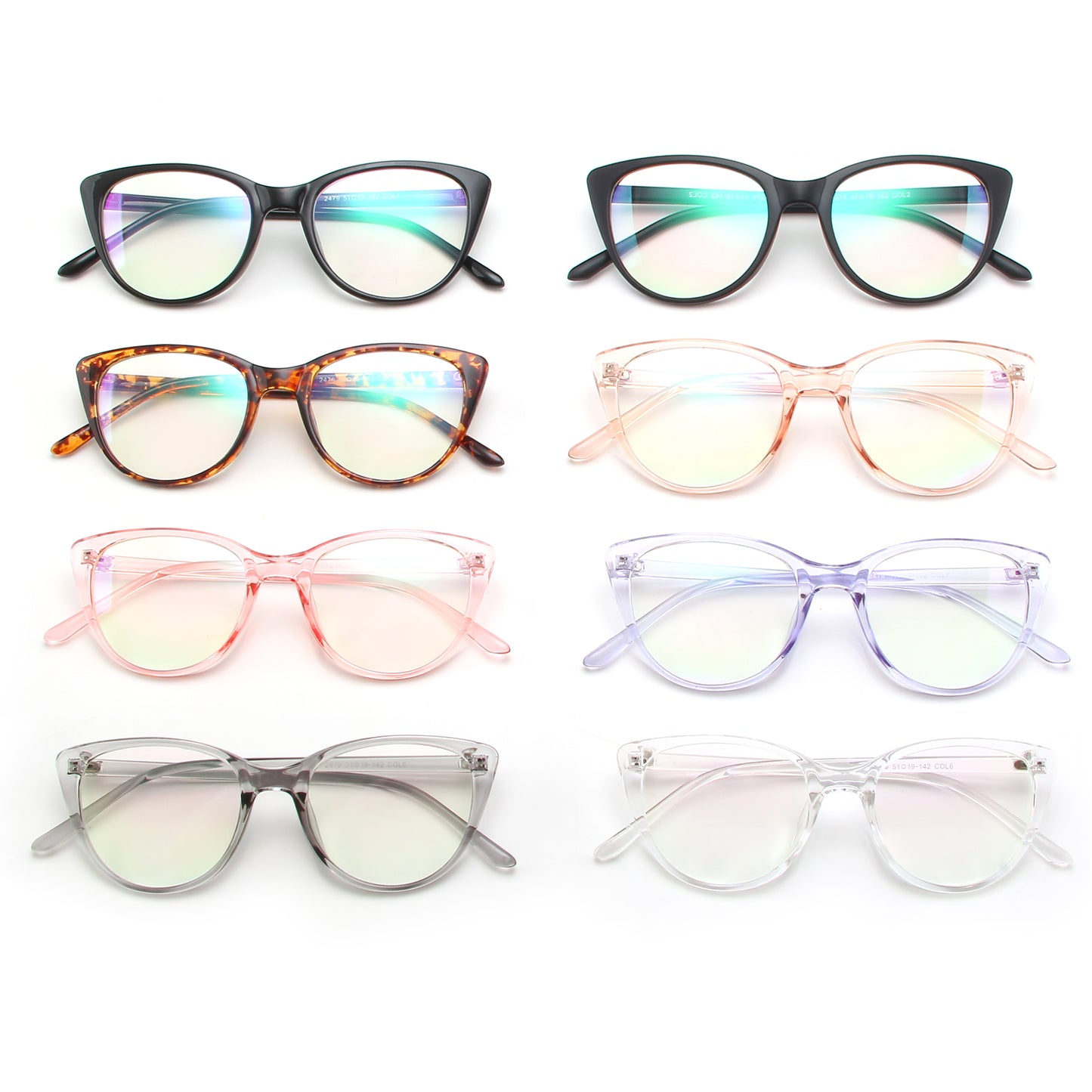 Fashion Square Oversized Eyeglasses Women Cat Eye Classic Vintage Female Glasses UK