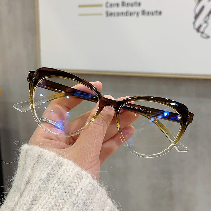 Women Computer Cat Eye Style Fashion Glasses Clear Lens Glasses Frames UK