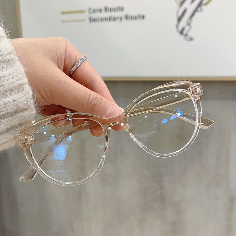 Women Computer Cat Eye Style Fashion Glasses Clear Lens Glasses Frames UK