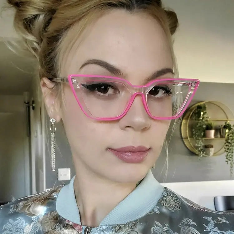 Women Cat Eye Computer Anti Blue Glasses Classic Fashion Hot Style Eyewear