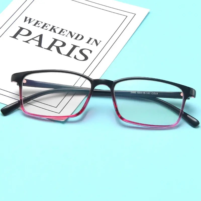 Rectangle Frame Clear Lens Glasses Geek Nerd Eyeglasses For Men/Women UK