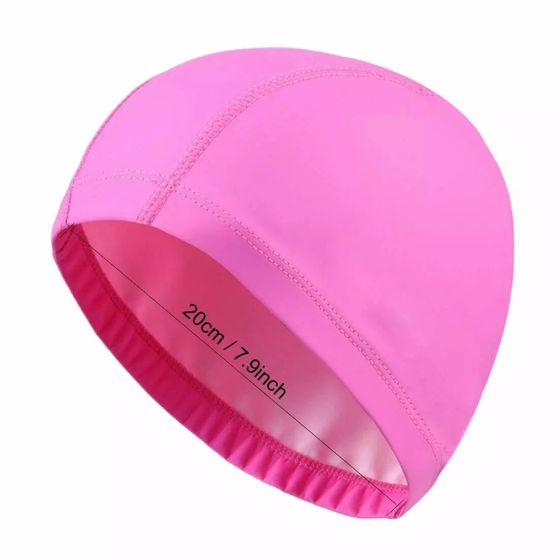 Easy Fit Unisex Adult Swimming Cap Hat Mens Womens Pool Sea Spandex Fabric
