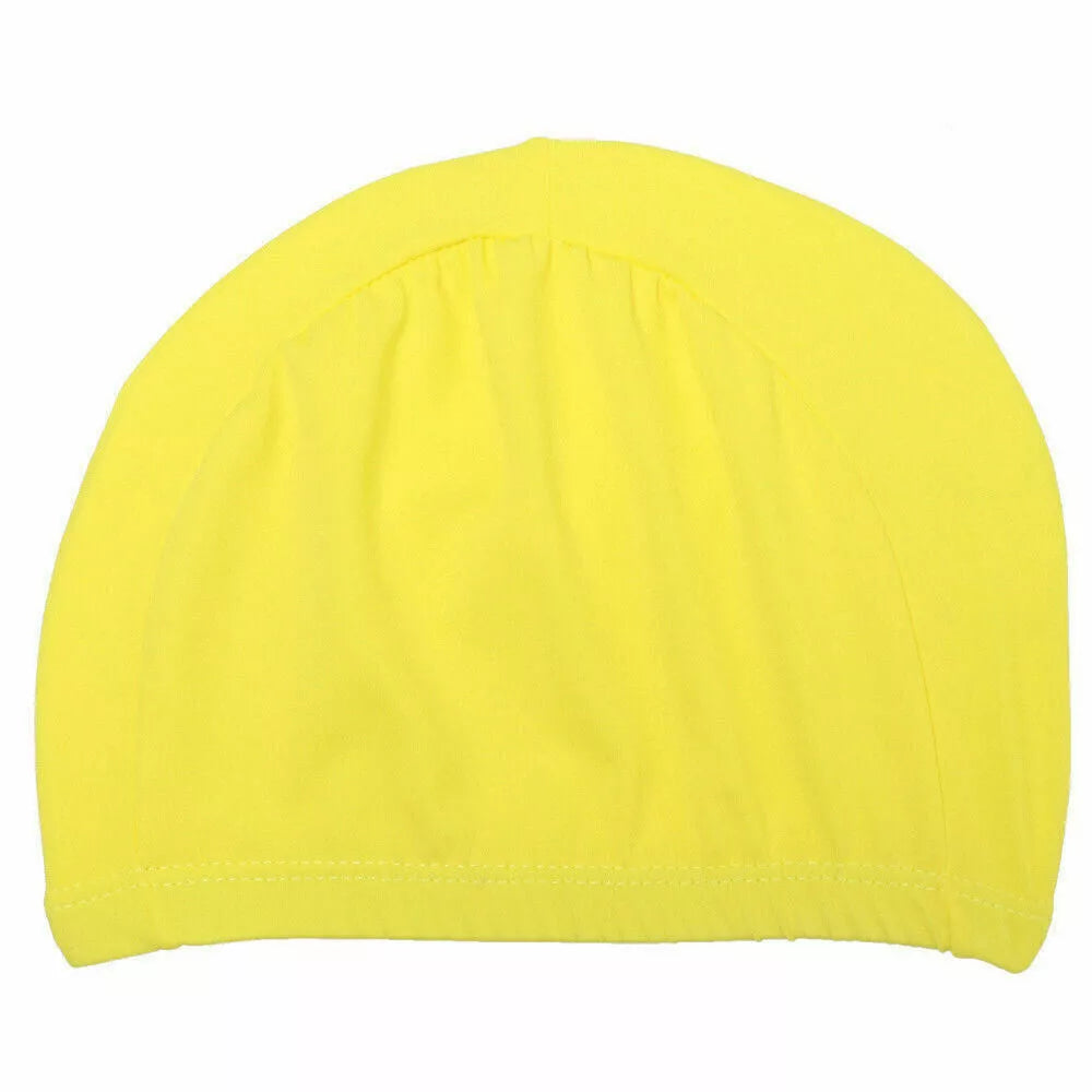 Easy Fit Unisex Adult Swimming Cap Hat Mens Womens Pool Sea Spandex Fabric